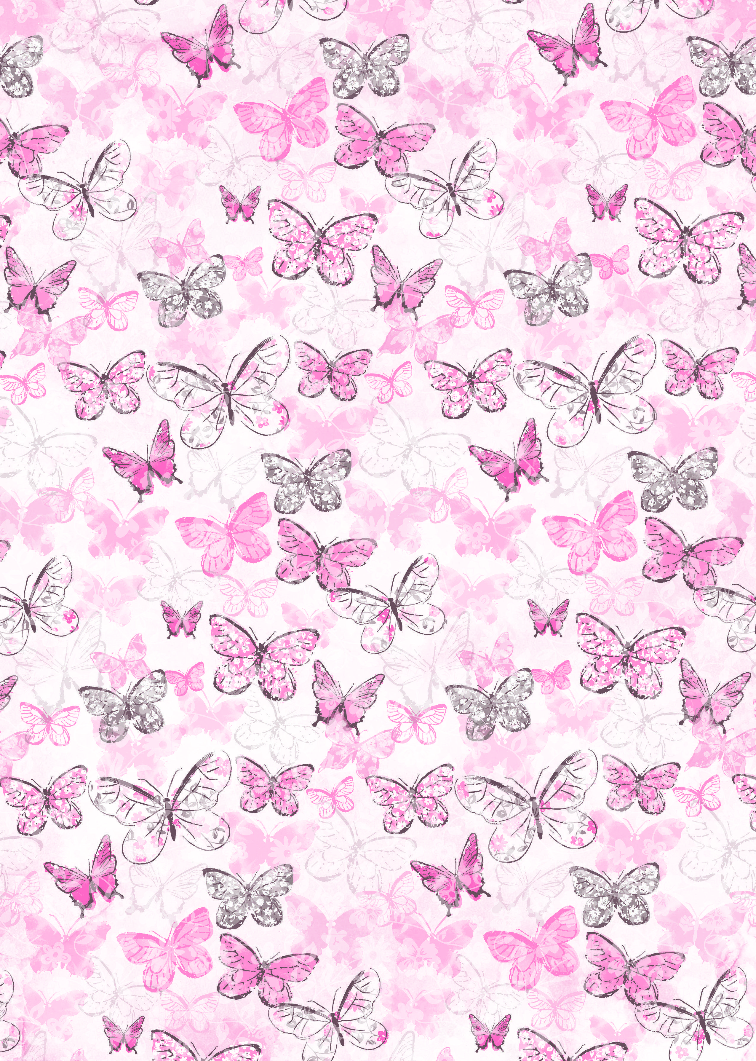 Butterflies On Pink. цветная бумага. Butterfly