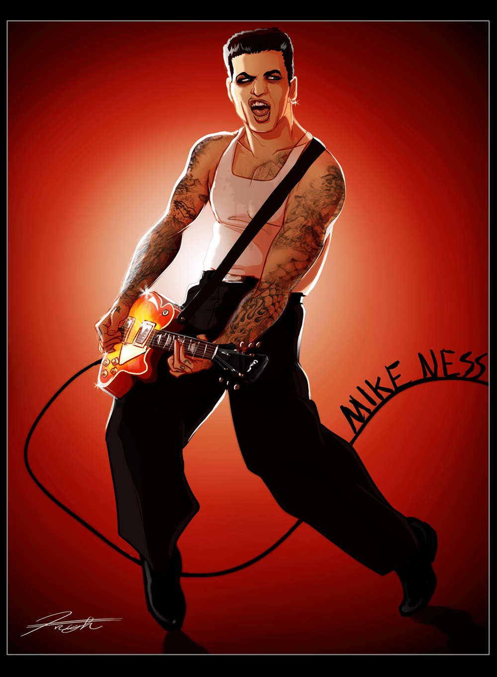 Mike Ness of Social Distortion by djcoulz. People