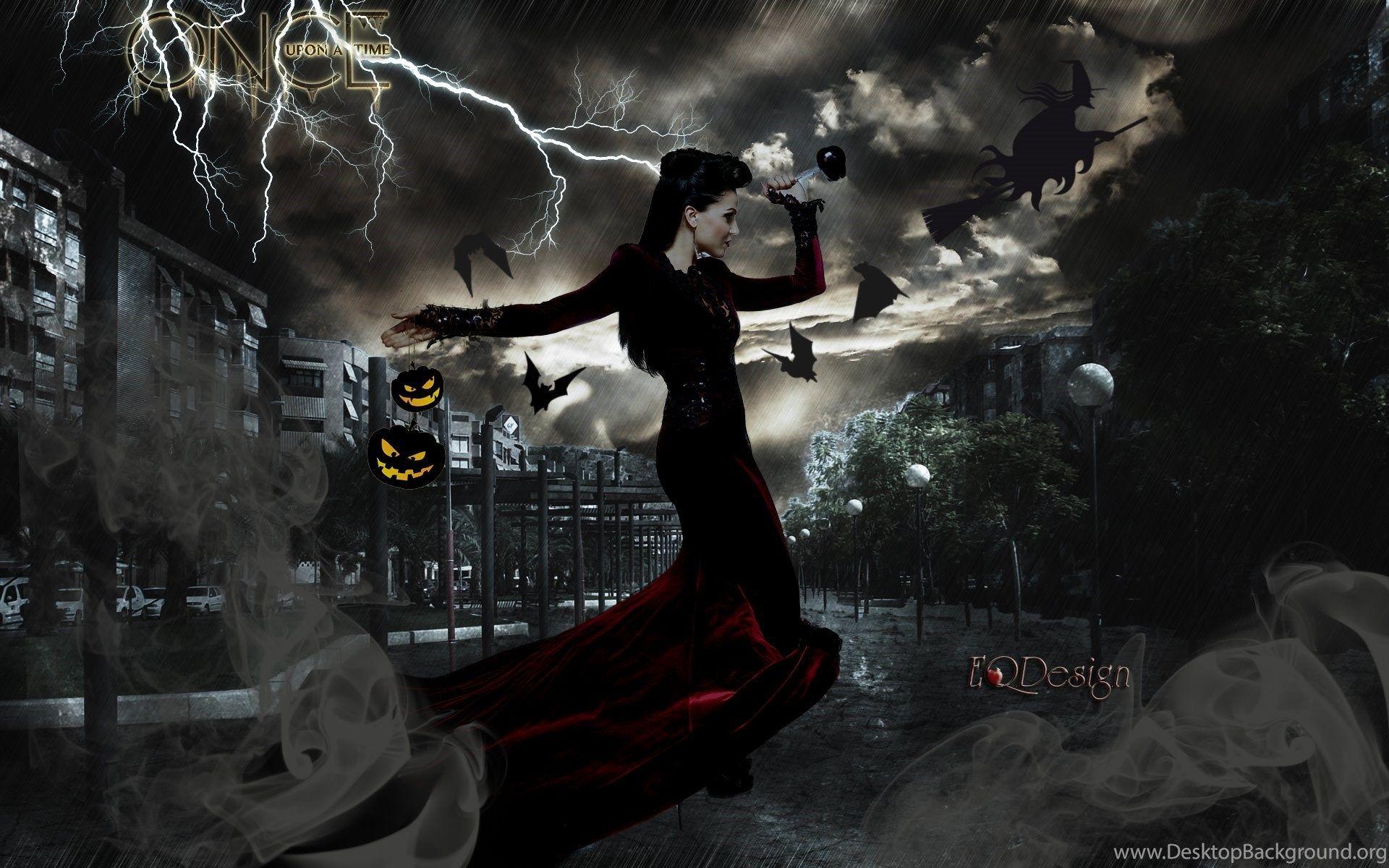 The Evil Queen Halloween Fan Art Once Upon A Time Wallpaper
