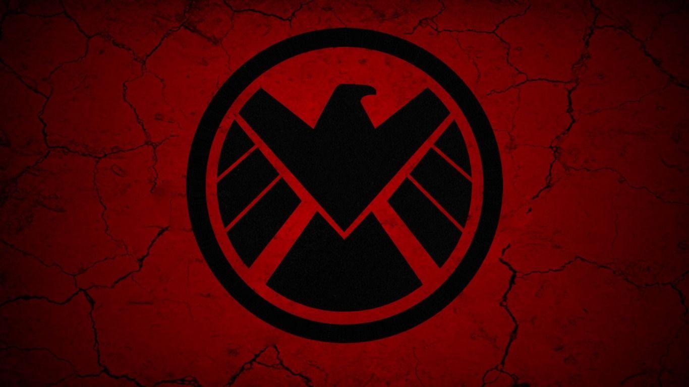 Download wallpaper wall, logo, smoke, fog, Marvel, eagle, series