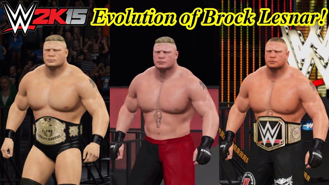 WWE 2K15 Evolution of BROCK LESNAR!!! The Next Big Thing to Beast