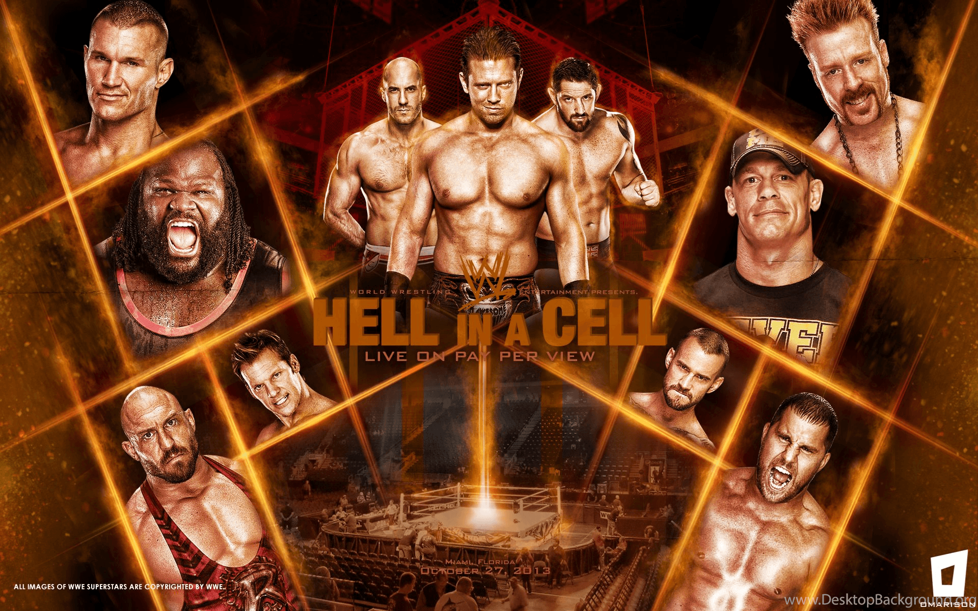 WWE Hell In A Cell 2013 Wallpaper By Omarison Desktop
