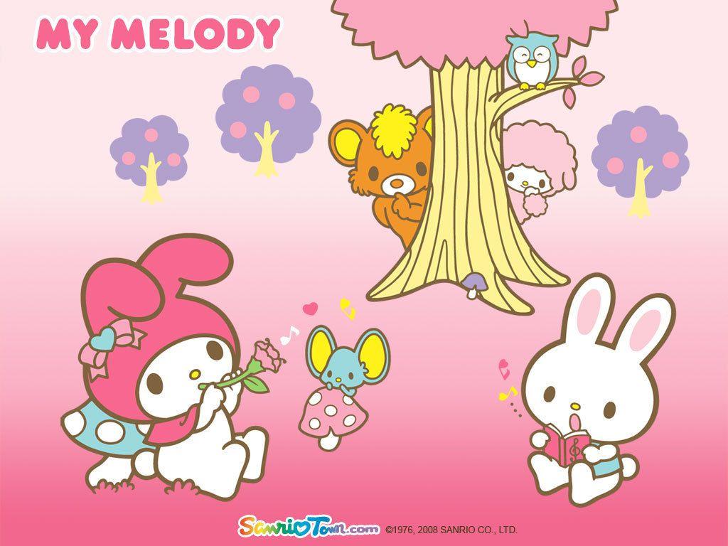 My Melody Cute Sanrio Hello Kitty Kawaii Rabbit HD wallpaper  Peakpx
