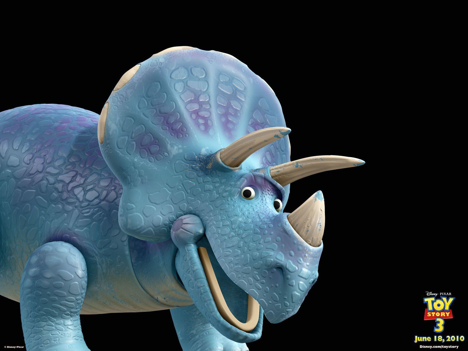 Trixie the Triceratops from Toy Story 3 Desktop Wallpaper