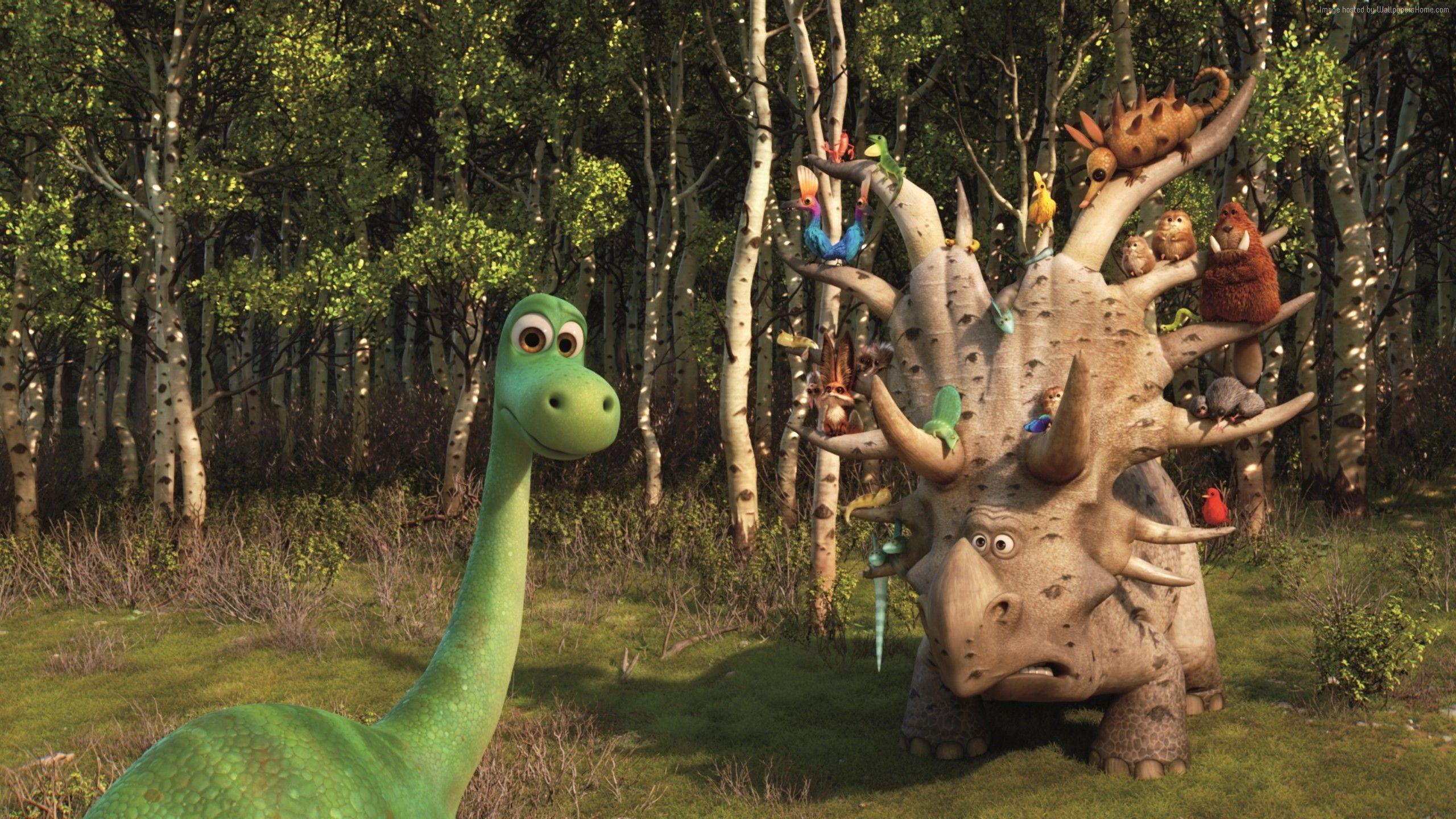 Wallpaper The Good Dinosaur, Brachiosaurus, Triceratops, Movies