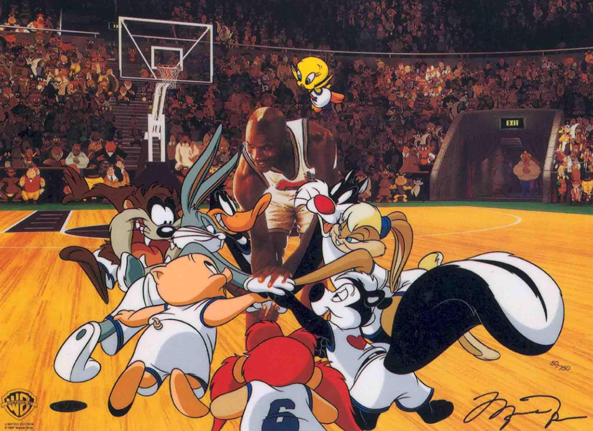 In “Toon Squad” Michael Jordan gathers the team together for a pep
