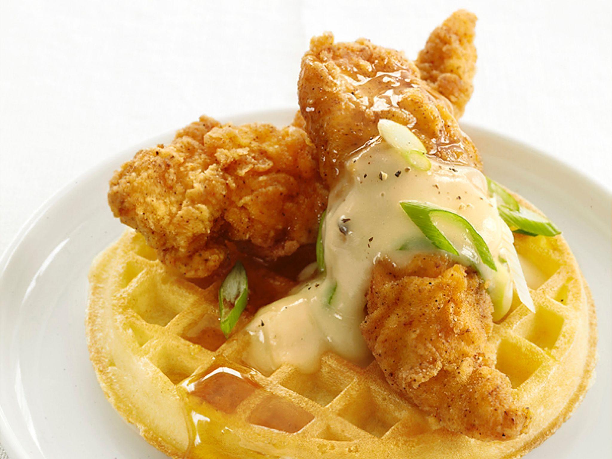 Mildred Pierce Chicken and Waffles Recipe. HungryForever Food Blog