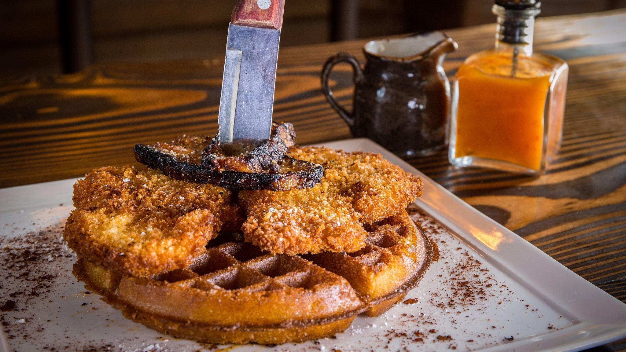 Taste these 12 sweet, salty and spicy chicken and waffles throughout