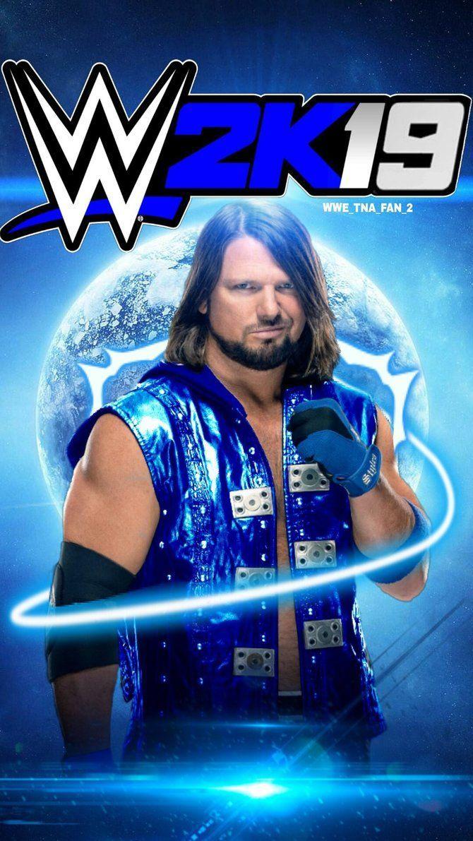 WWE 2K19 AJ Styles Custom Cover by WWETNAFAN2. Aj Styles