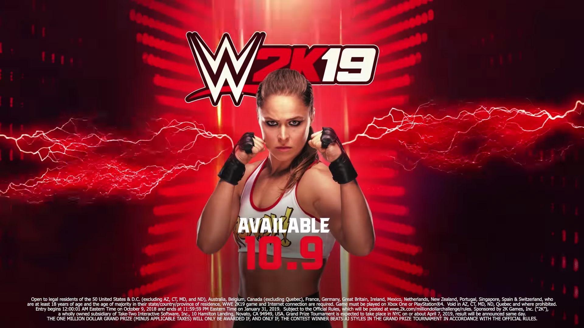 Ronda Rousey Joins WWE 2K19 As A Pre Order Bonus