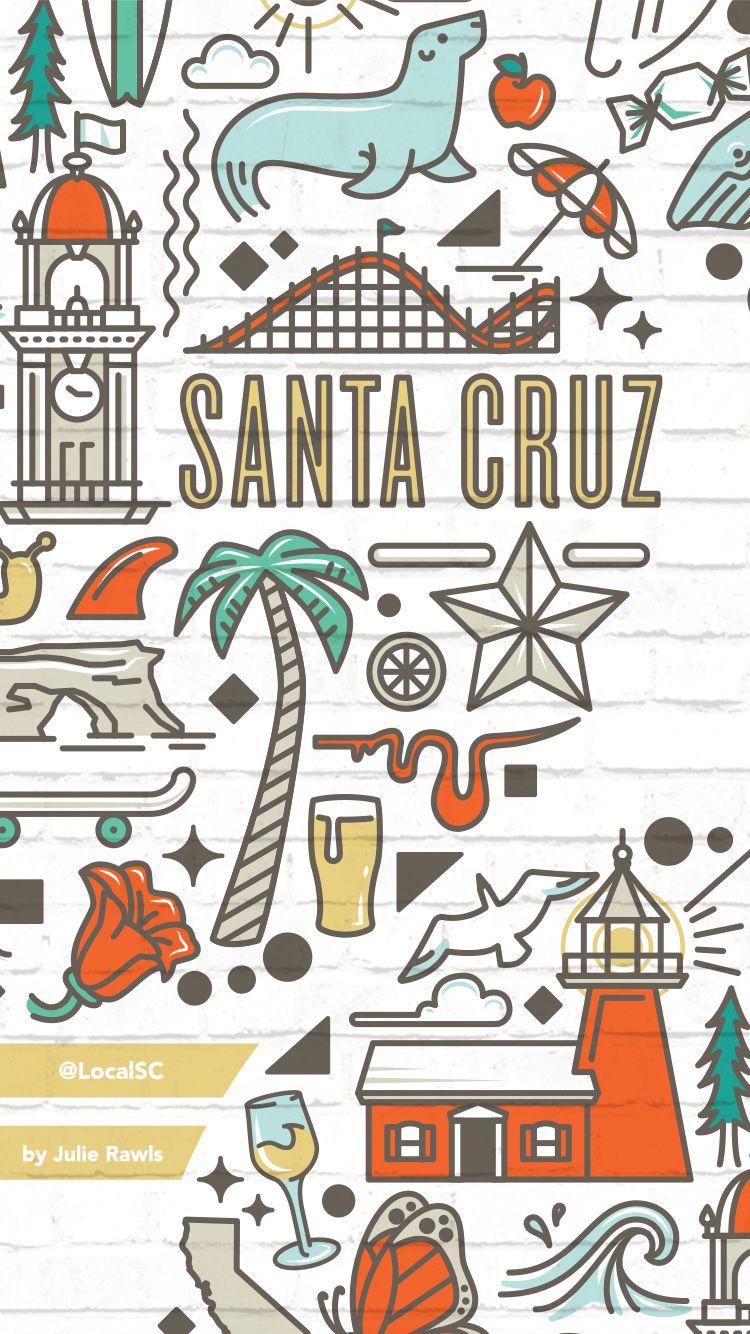 Free Beach Wallpaper Icon. Local Santa Cruz