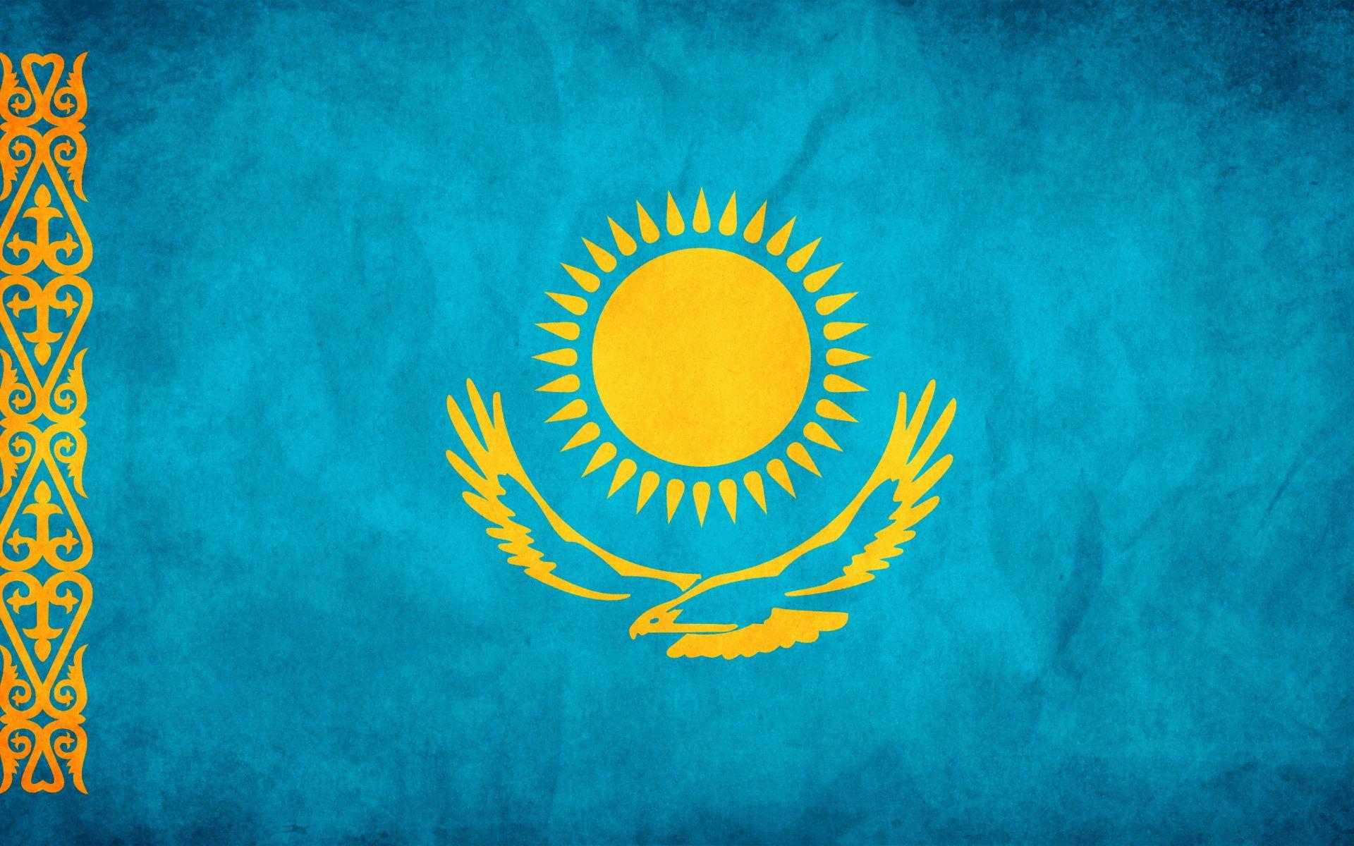 Flag Of Kazakhstan HD Wallpaper and Background Image