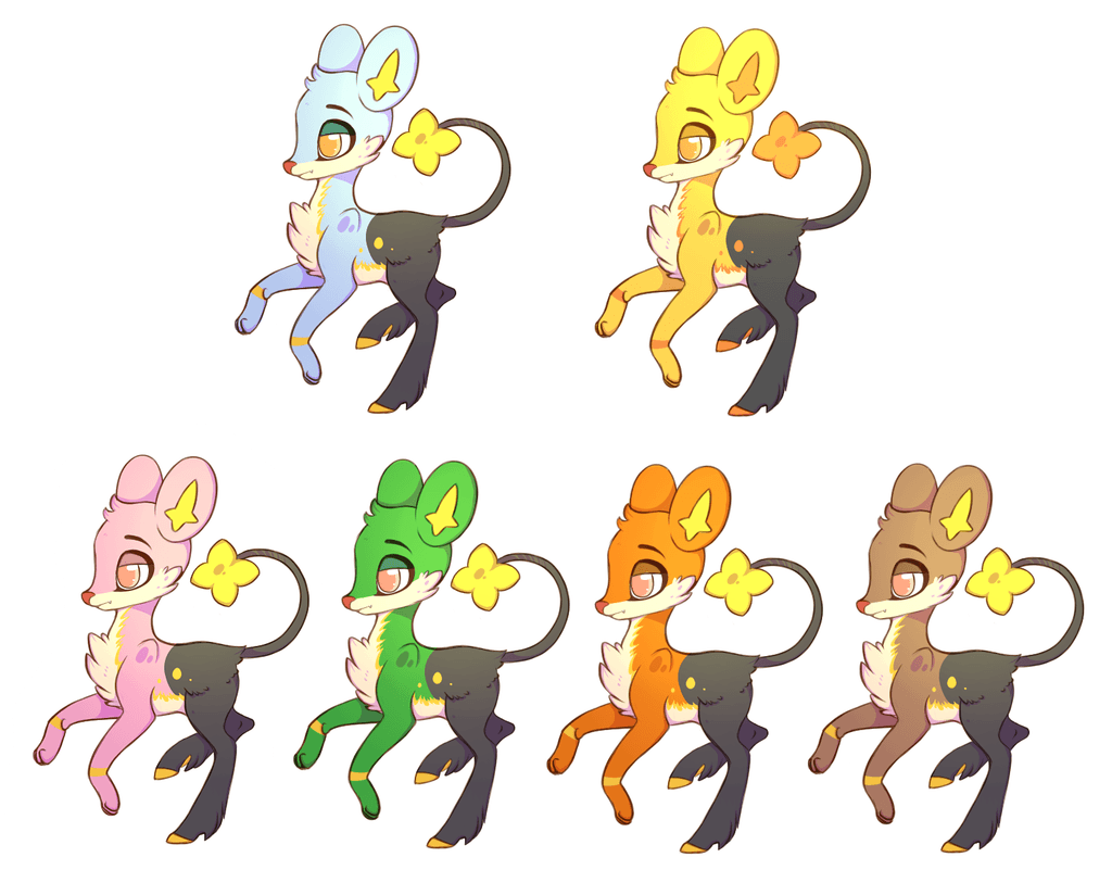 Pokefusion Adopts: Deerling Shinx [1 6 Available] By X WordStuck X