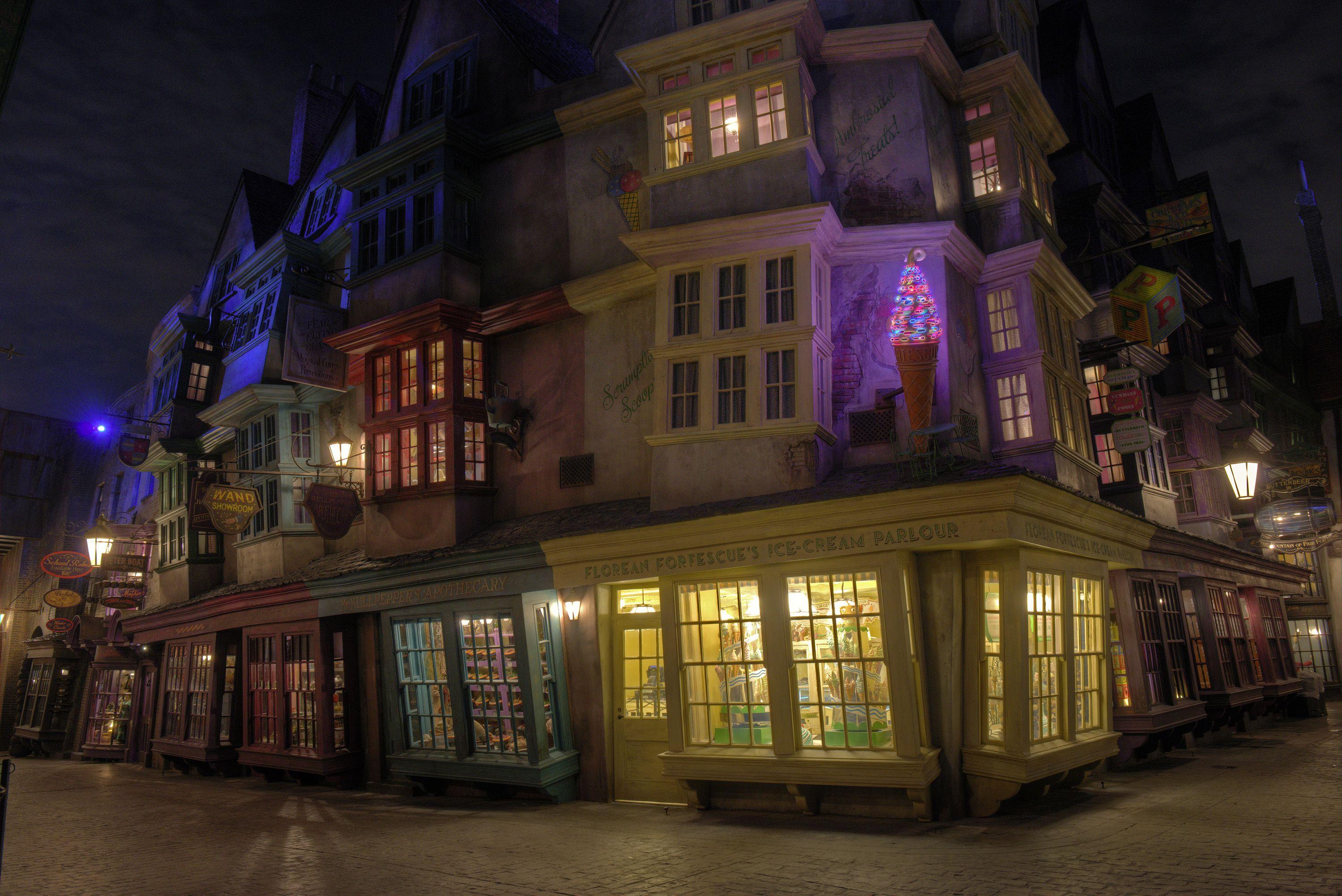 Harry Potter Diagon Alley Image from the New Theme Park Attraction.