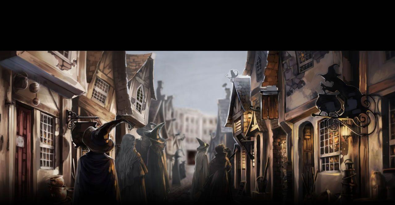 Harry Potter  Diagon Alley Wall Mural  Buy online at Abposterscom