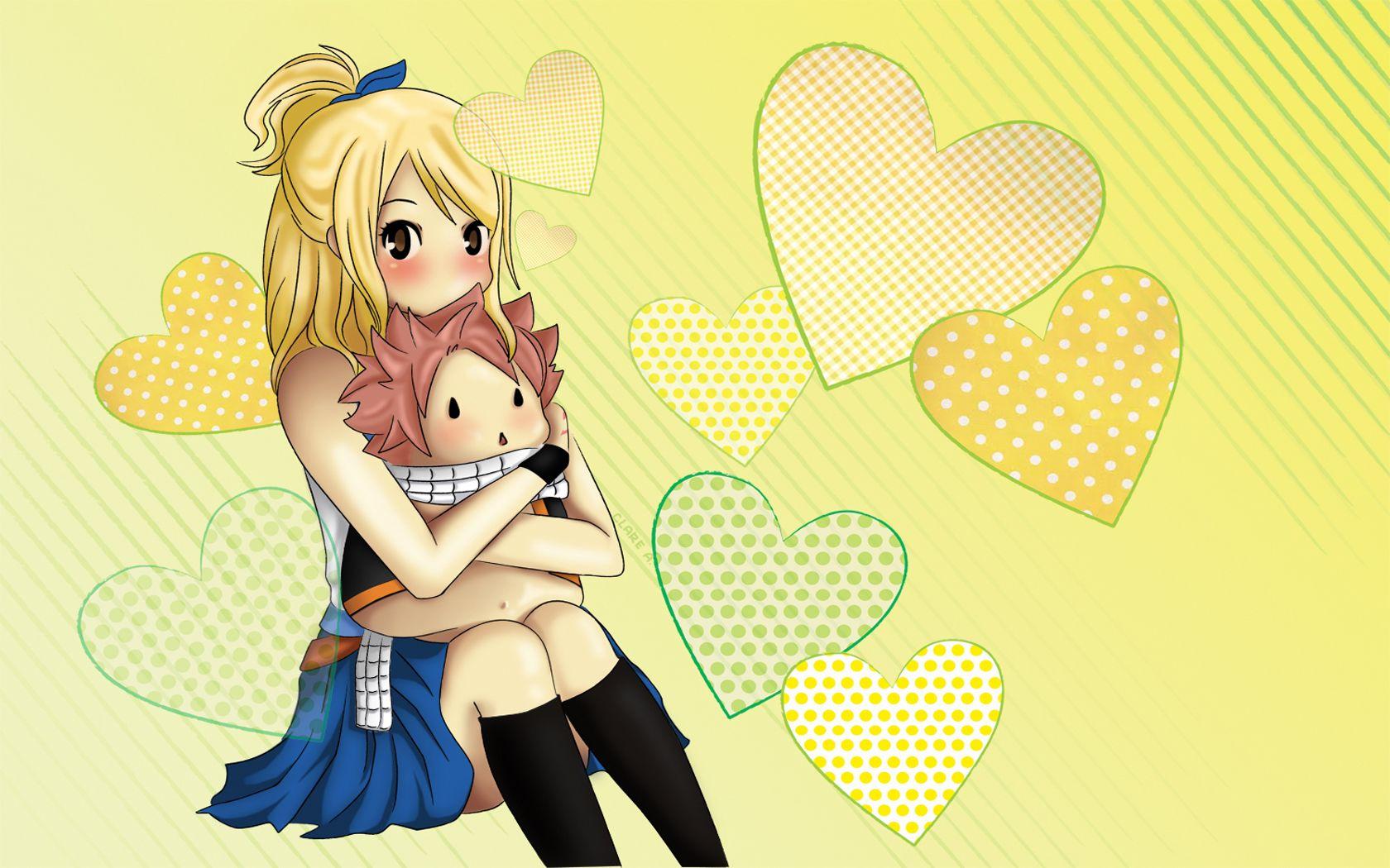 1680x1050px Lucy and Natsu Wallpaper