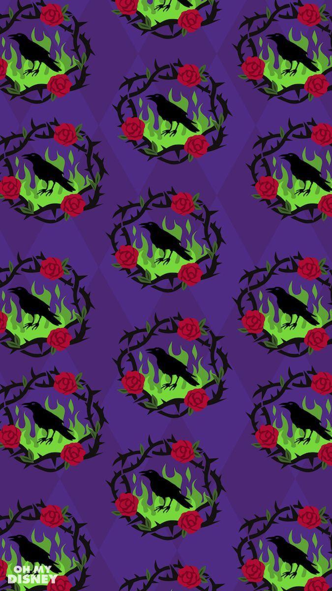 These Disney Villain Phone Wallpaper Inspired by Wrapping Paper Are