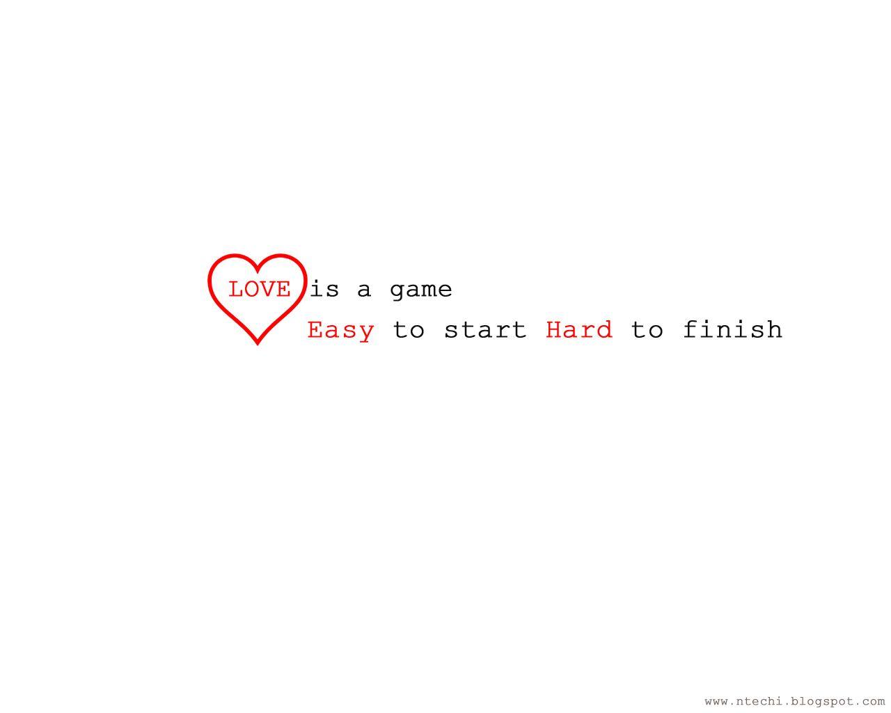 Newmagazine: love is a game esay to start hard to finish