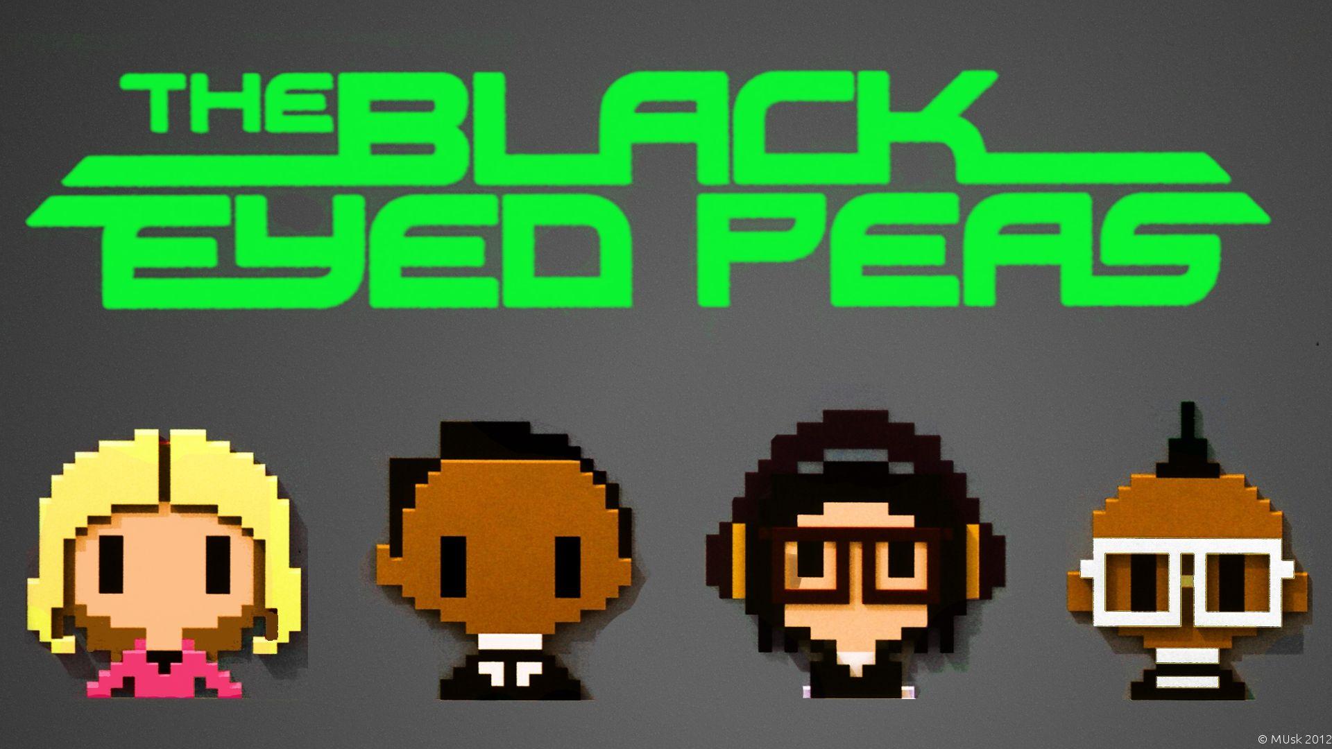 Download Wallpaper 1920x1080 black eyed peas, picture, name, font