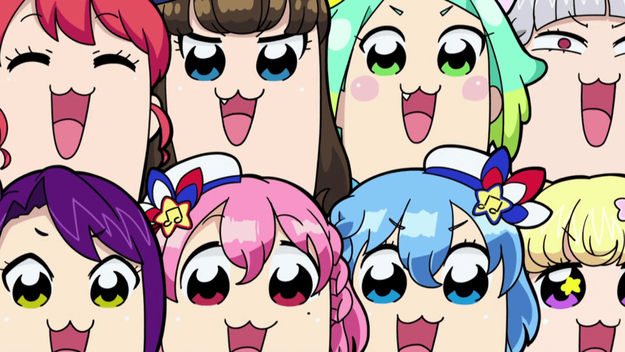 Pop Team Epic referenced Pripara, so Pripara referenced them back
