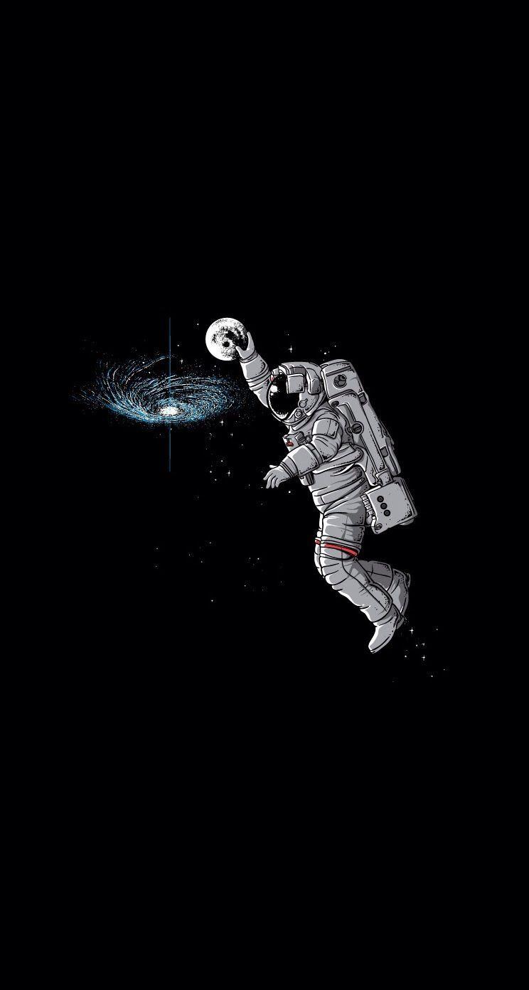 Astronaut dunk wallpaper. iPhone 8 & iPhone X