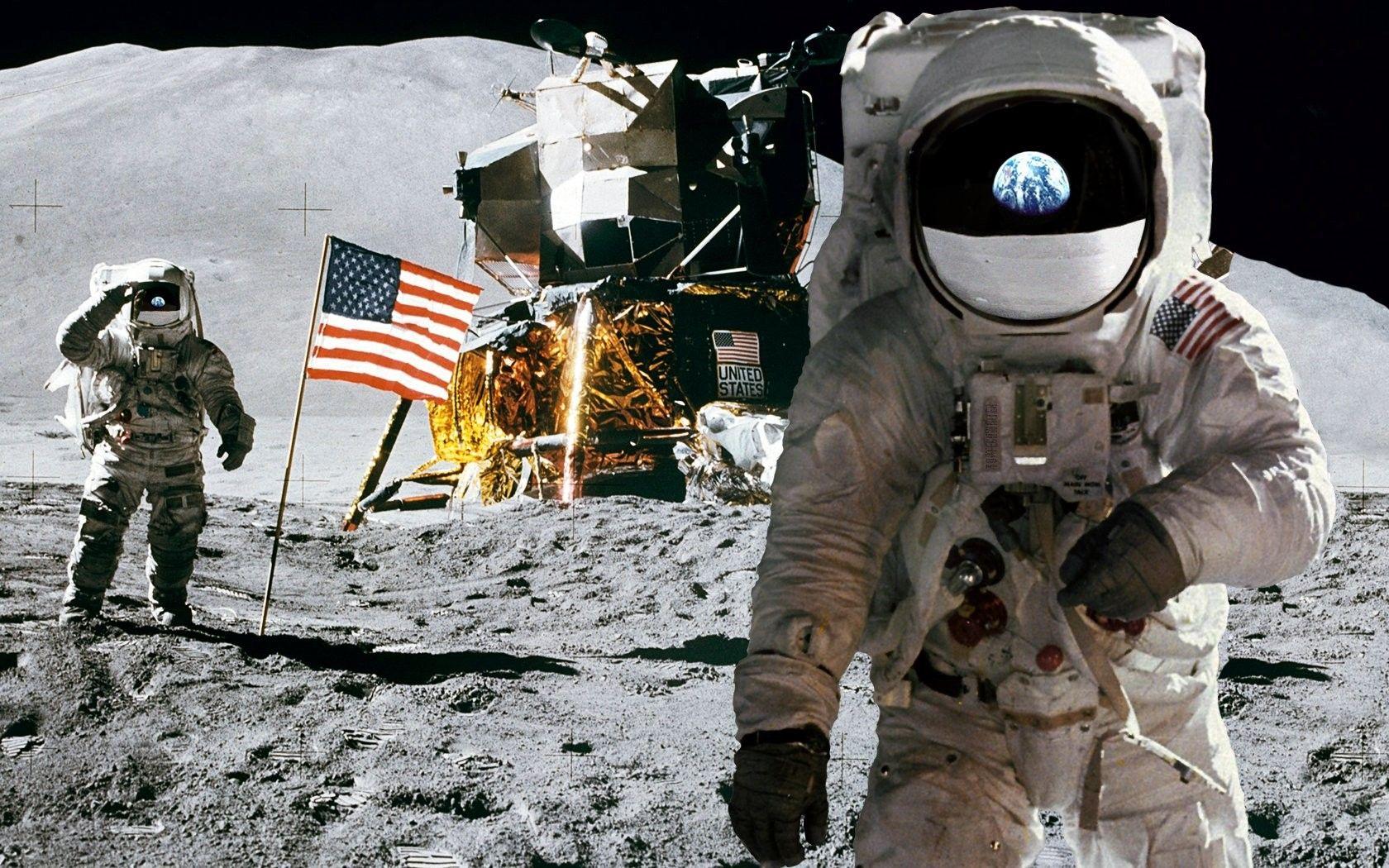 Space: Astronauts Moon Outer Nasa Space Computer Wallpaper HD