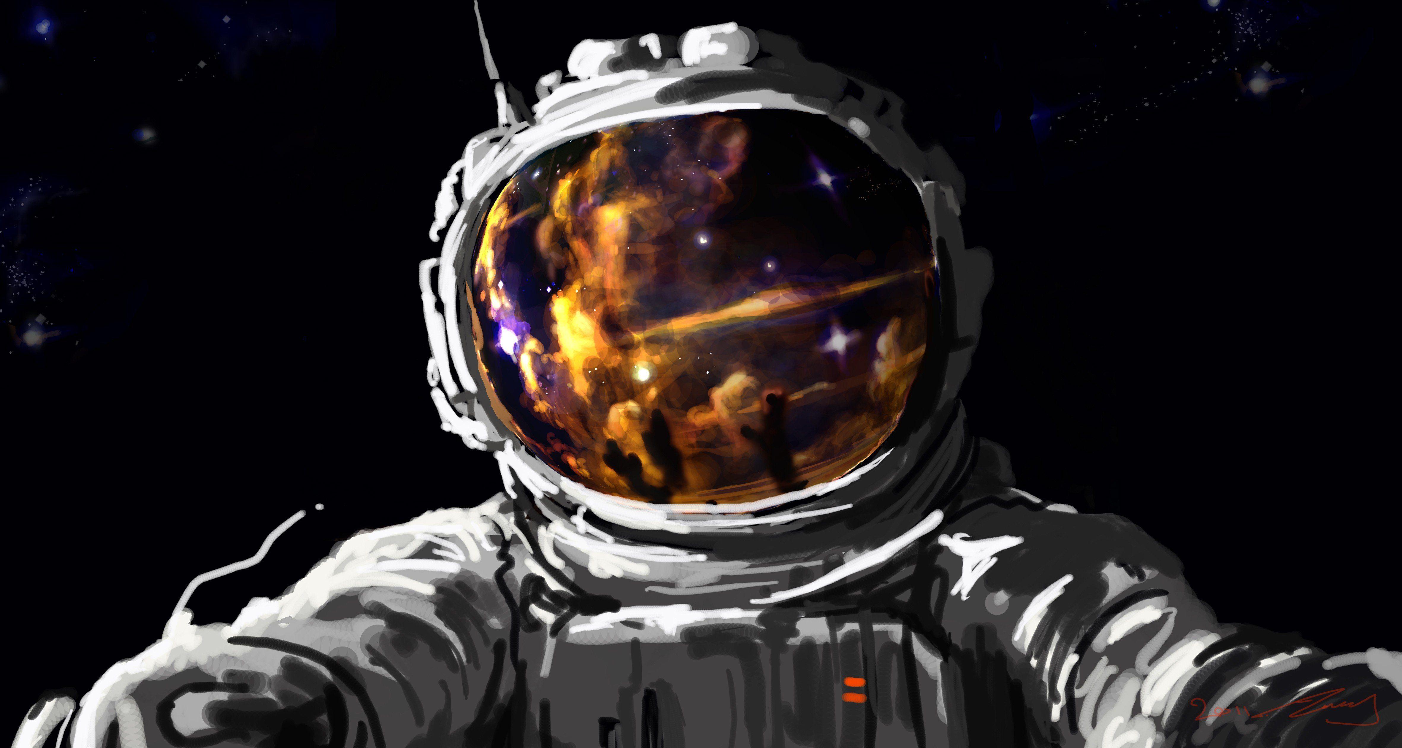 Artwork Fantasy Art Concept Space Astronauts Spacesuits Stars.