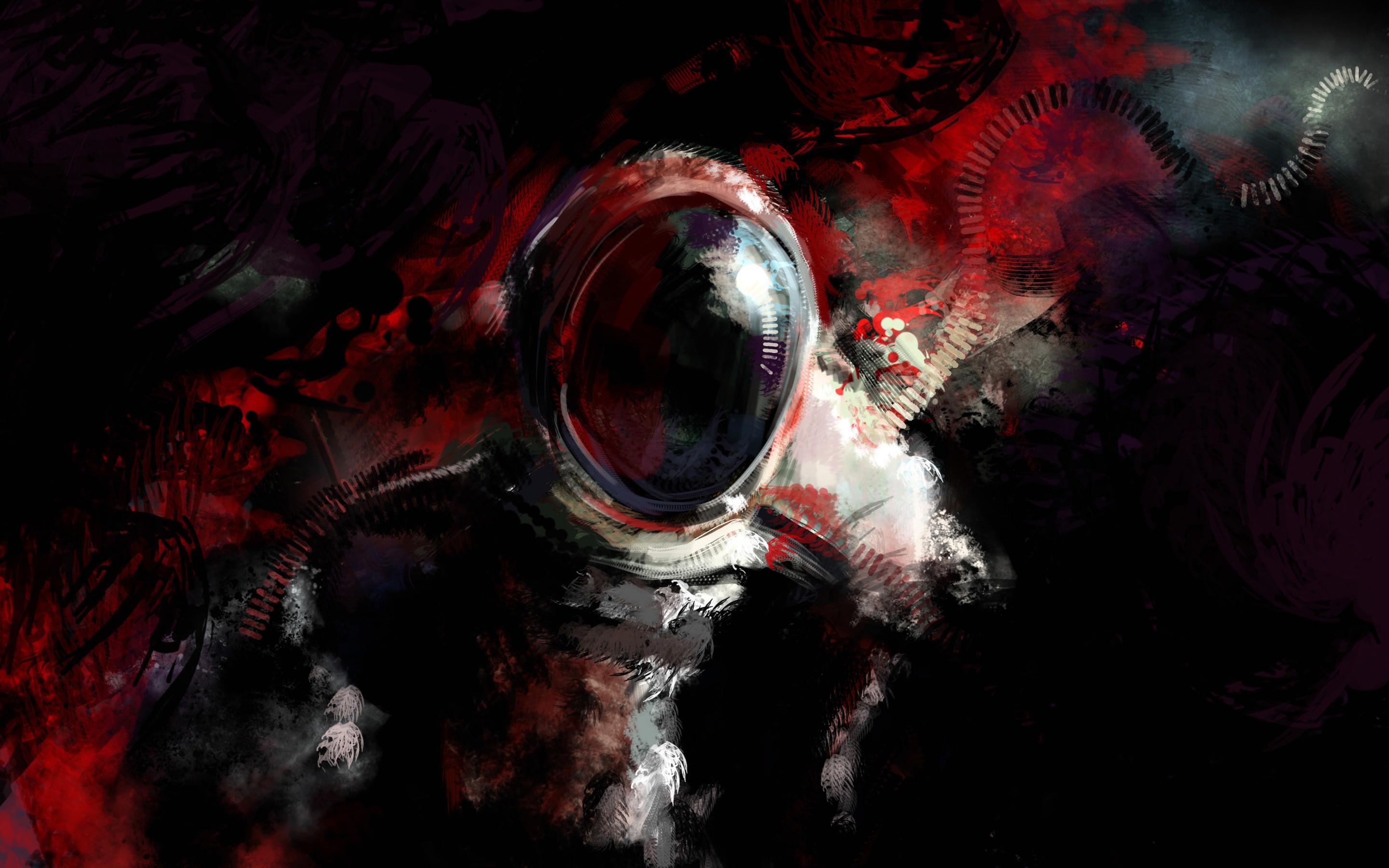 Mysterious Astronaut Fantasy Art Wallpaper