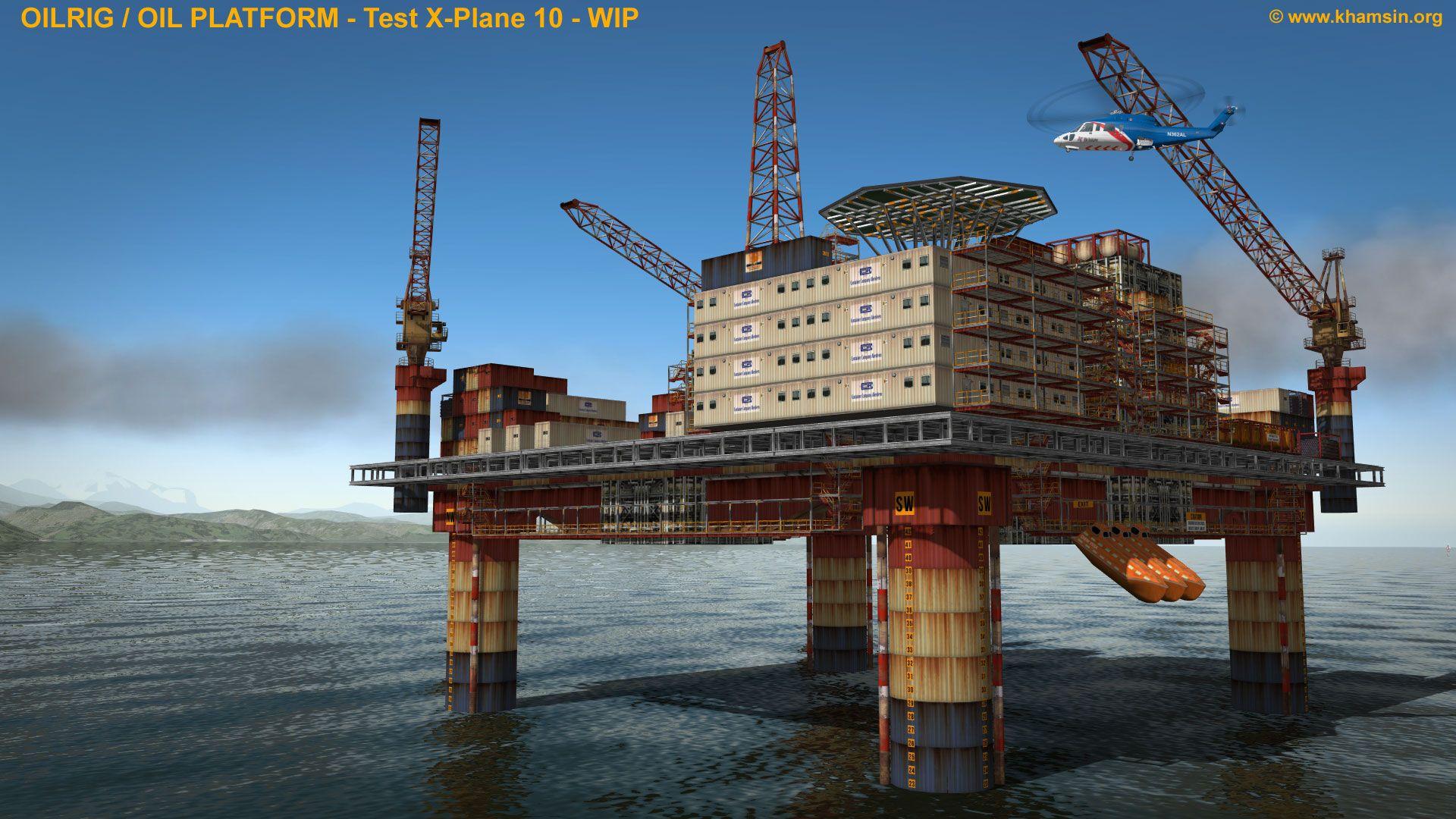 Oil Rig / Oil Platform X Plane 10