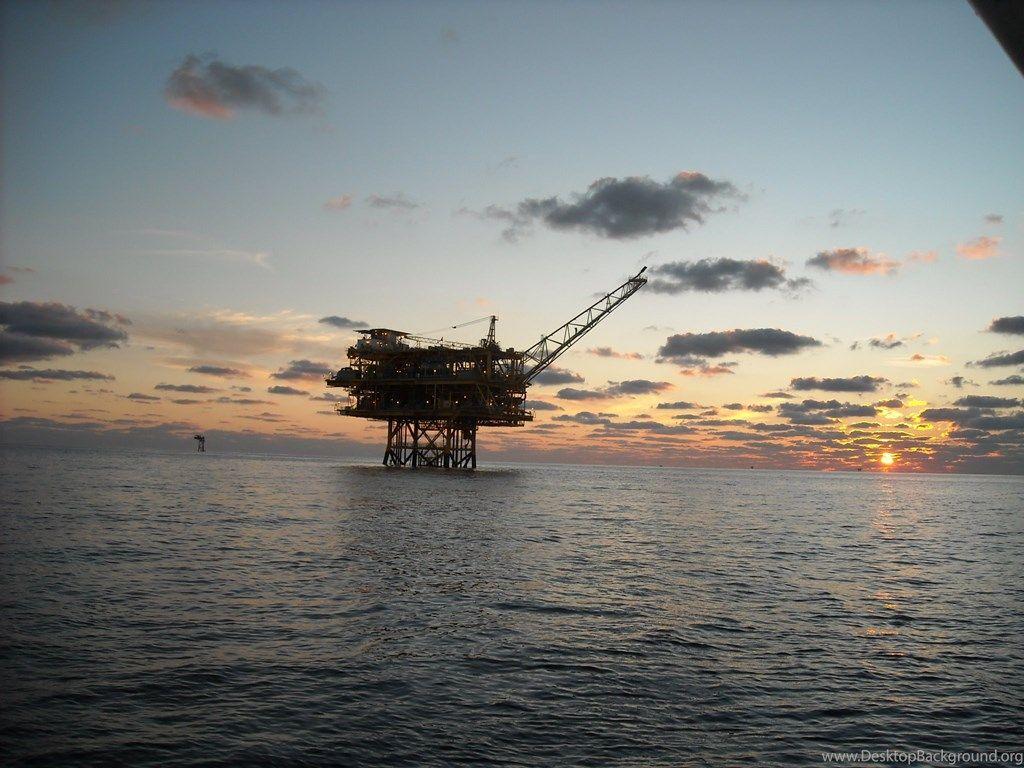 Land Oil Rigs In Sunset Bing Image Desktop Background