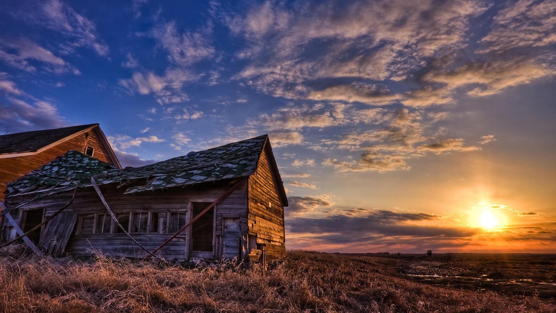 Old house on the farm wallpaper. travel and world