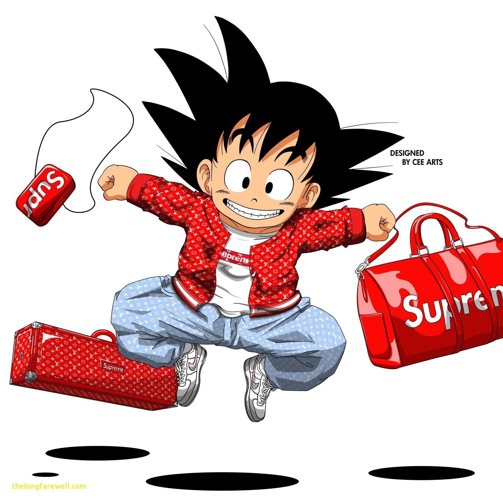 supreme kid goku hoodie