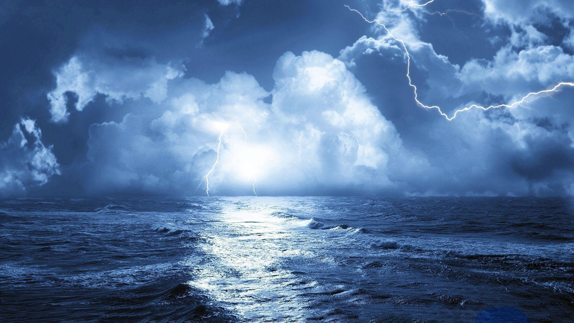 thunder storm. My Land. Storm wallpaper, Ocean storm, Sea storm