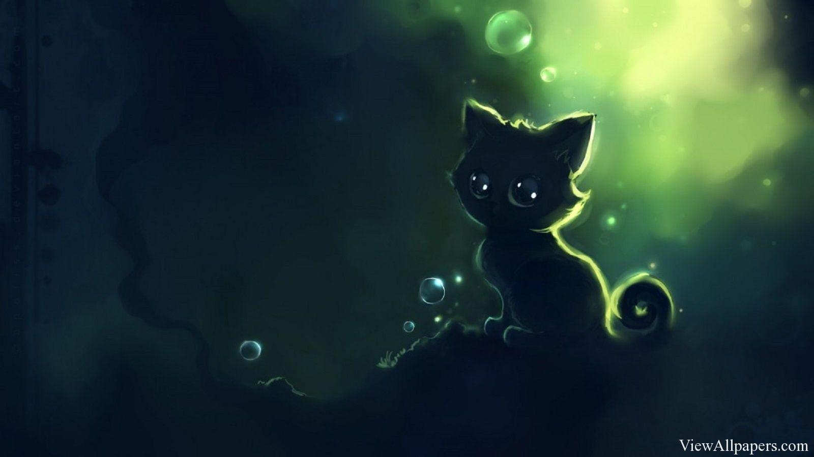 Cute Anime Kitten Wallpaper