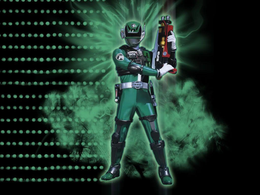 Power Ranger Bilder SPD Green SWAT mode HD Hintergrund