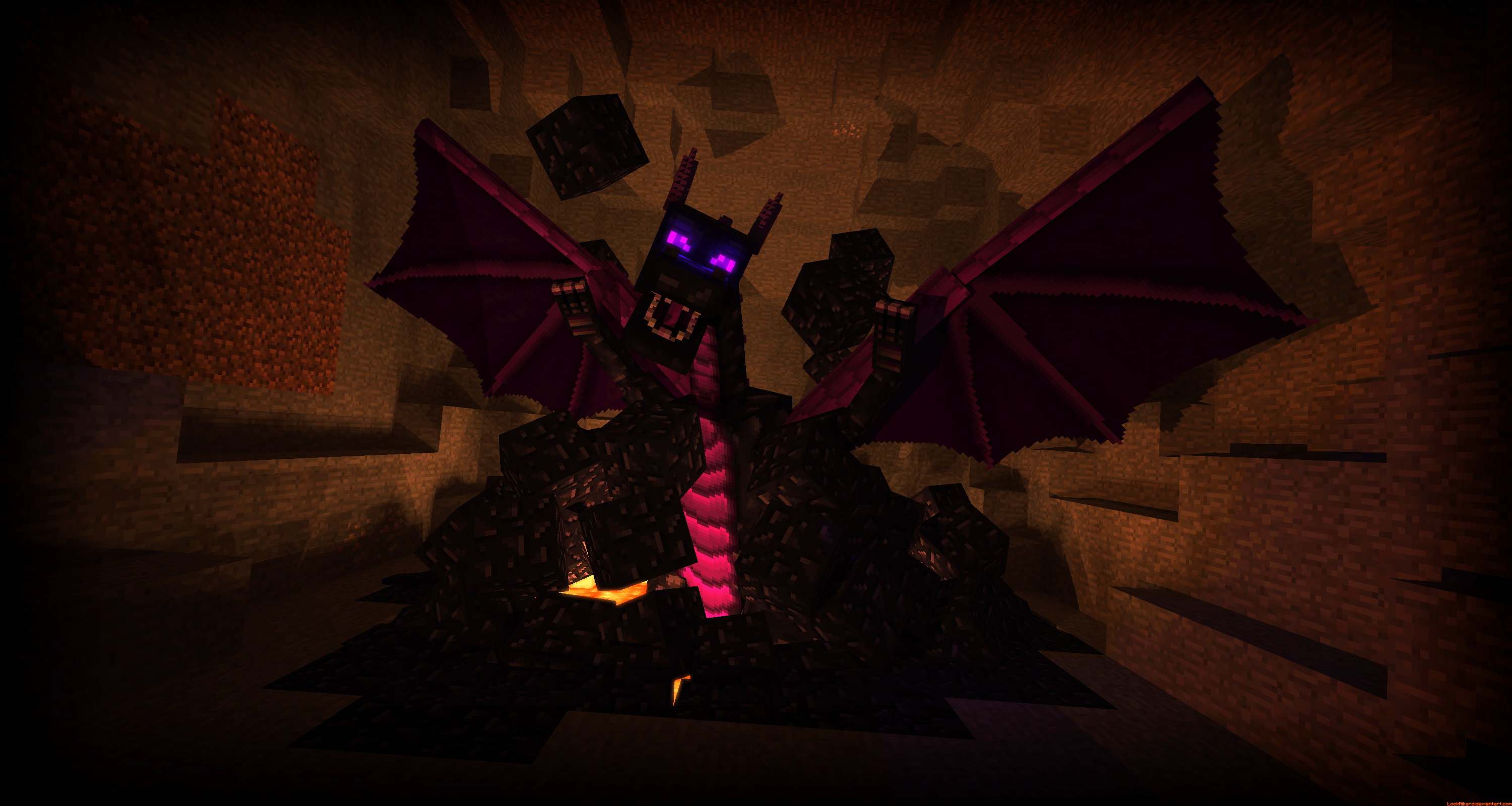 Image Result For Enderdragon In The Nether Minecraft Pumpkin Ref