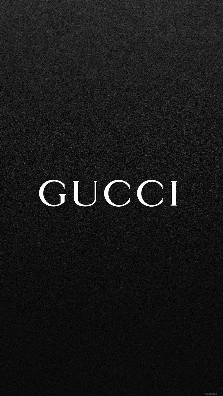 Wallpaper Gucci Black Logo
