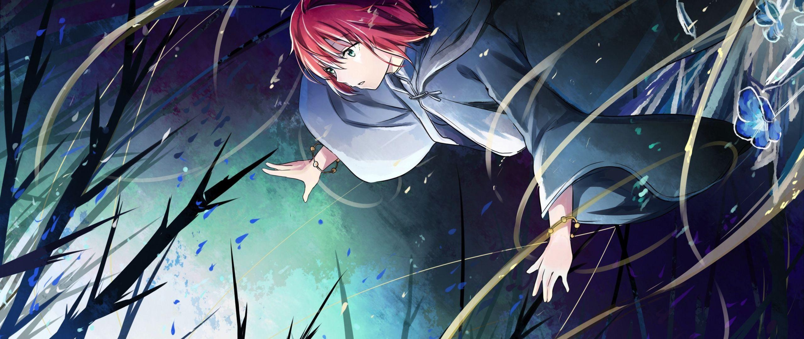 Download 2560x1080 Wallpaper Short Hair, Girl, Chise Hatori, Mahou