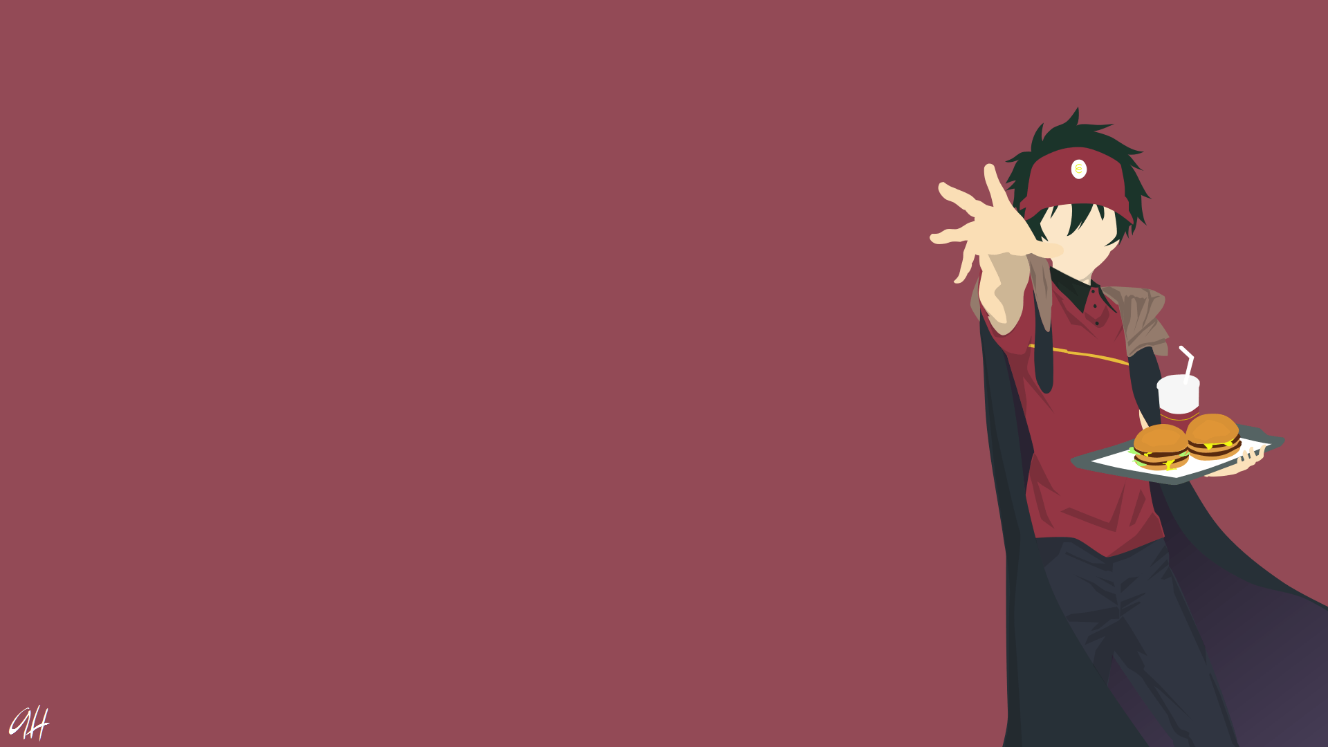 Maou Sadao from The Devil is A Part- Timer HD Wallpaper