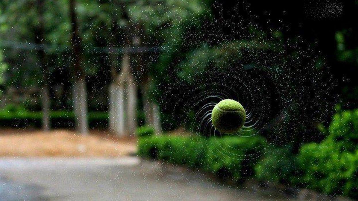 Tennis ball rotation water spiral wallpaperx1080