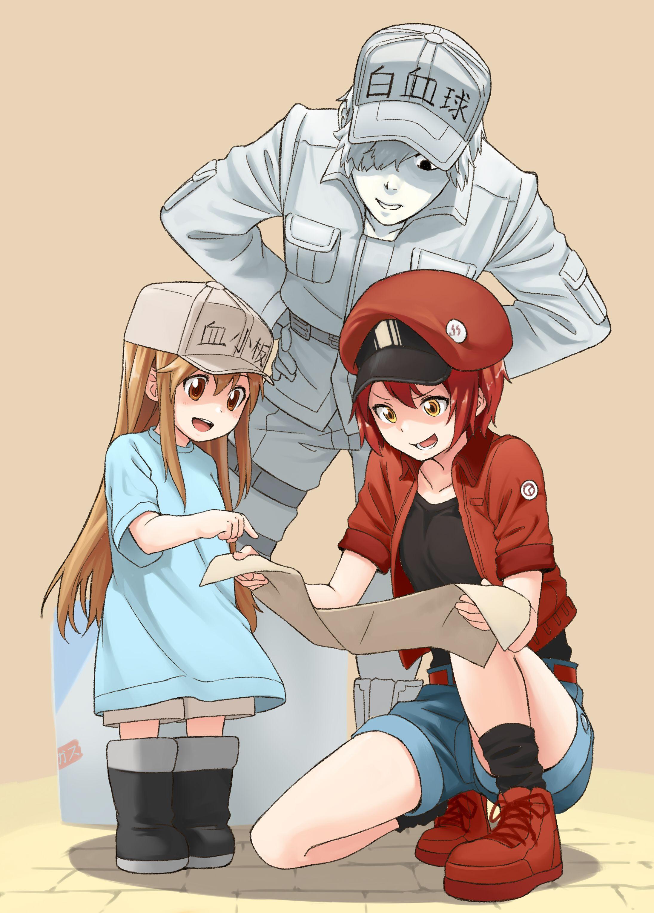 Stickers Cells at Work hataraku Saibo Anime Fanart 