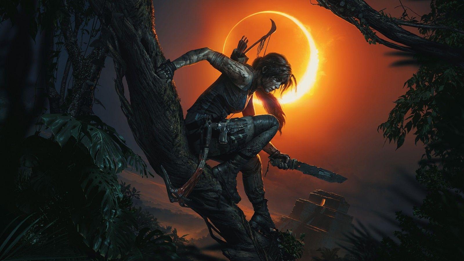 Download 1600x900 Shadow Of The Tomb Raider, Lara Croft, Artwork