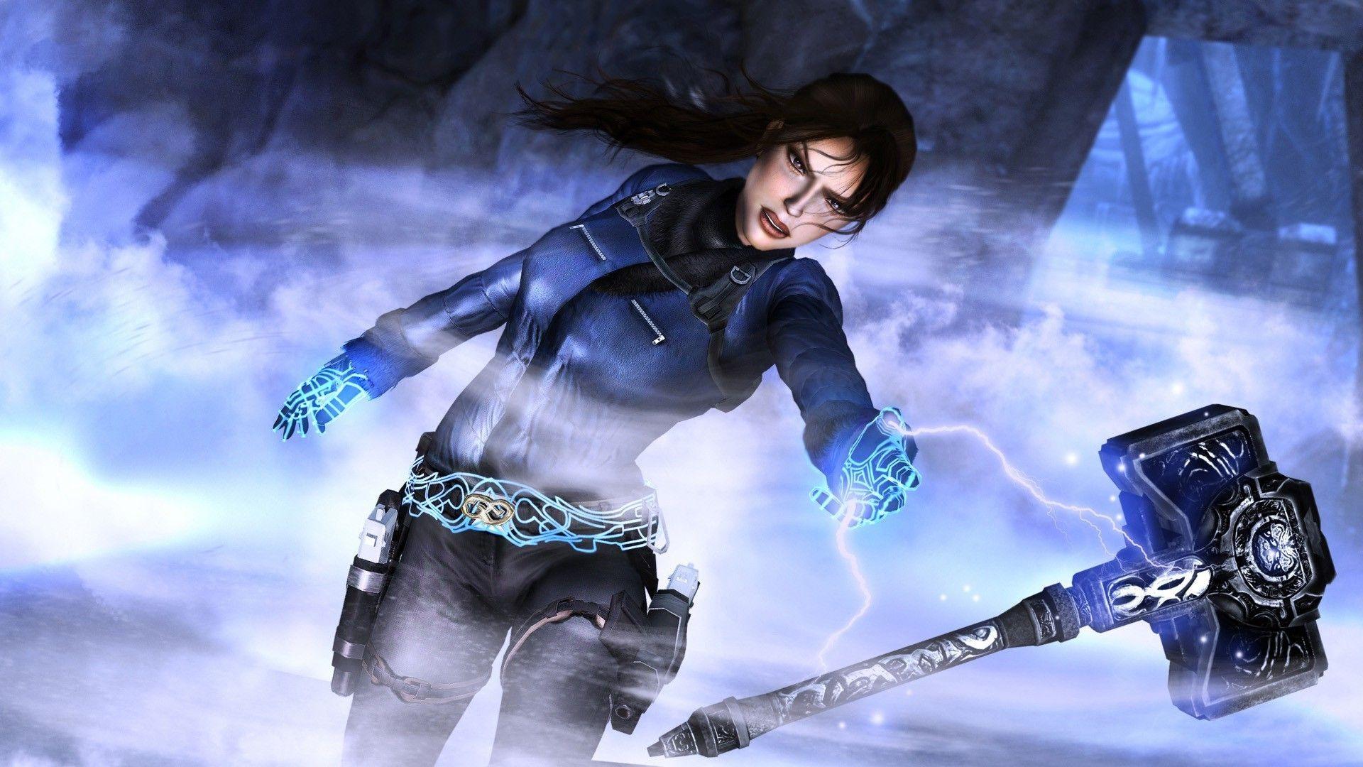 Lara Croft Underworld Wallpaper background picture