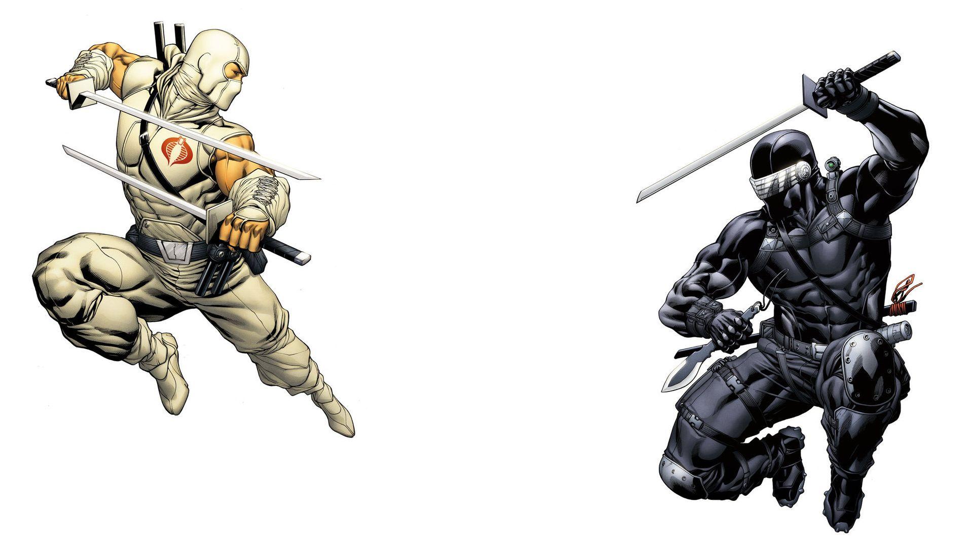 GI Joe Snake Eyes Storm Shadow White HD wallpaper. anime