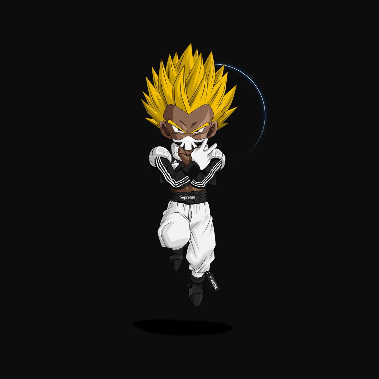 Desktop wallpaper gotenks, anime boy, dragon ball, minimal, HD image