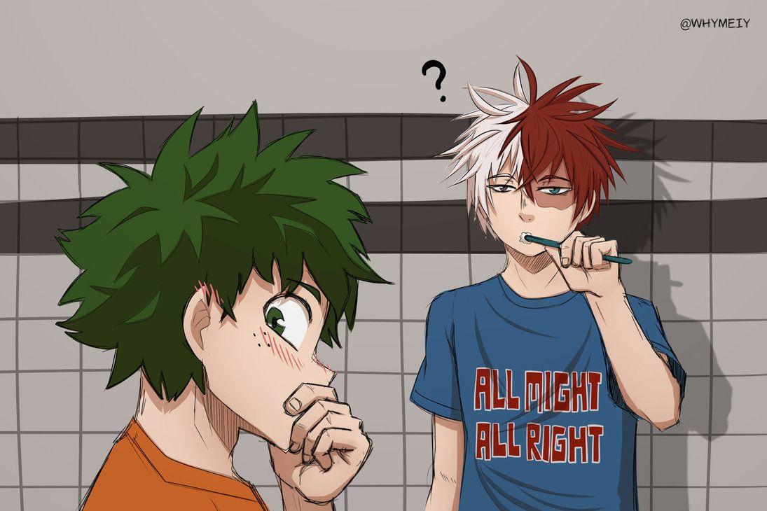 Tododeku Is there something on my face? by whymeiy.