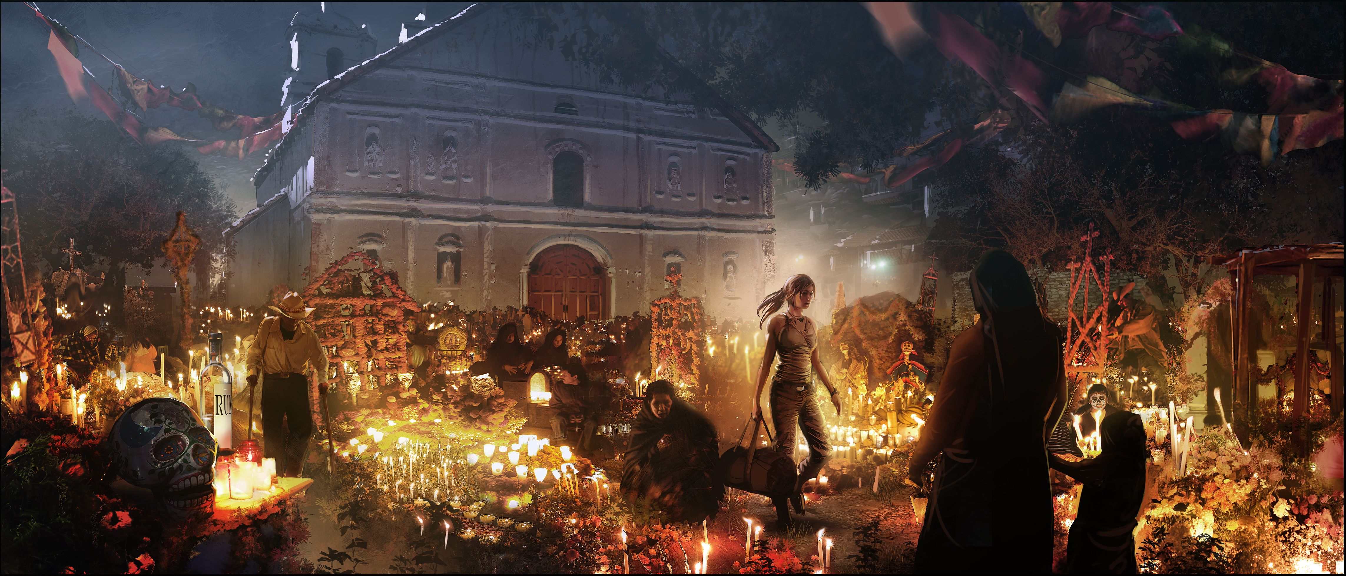 Wallpaper Shadow of the Tomb Raider, Lara Croft, Concept art, 4K