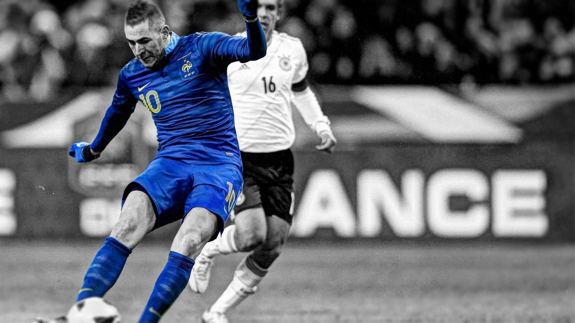 soccer, HDR photography, Karim Benzema, France National Football