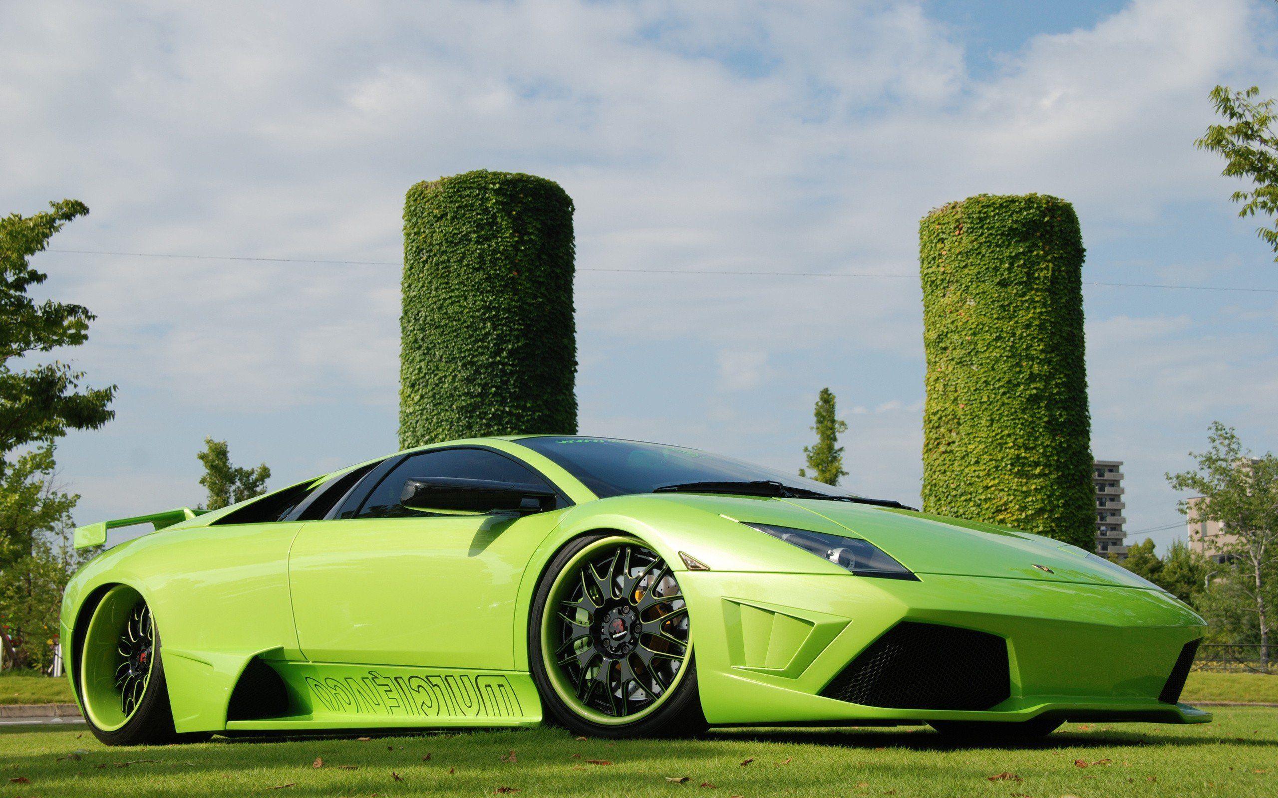 Green cars grass Lamborghini green cars wallpaperx1600