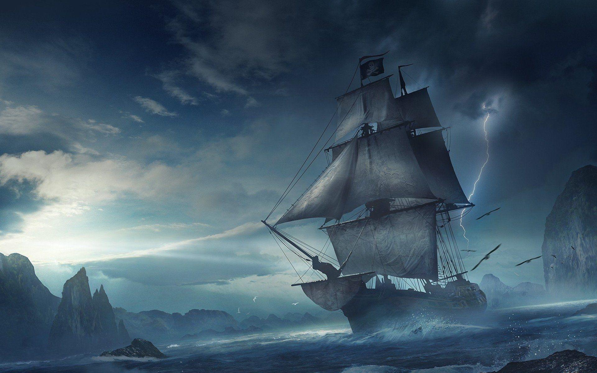 pirate ship black pearl wallpaper